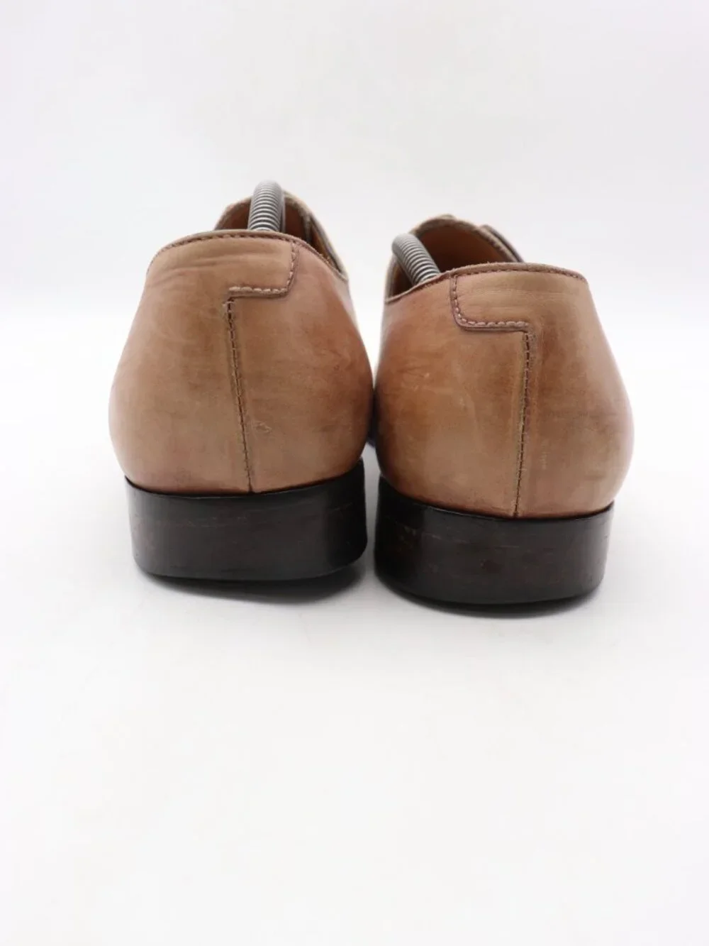 Paul Evans Oxford Dress Shoes Men’s Size 10.5 Brown Leather Plain Toe Lace-Up